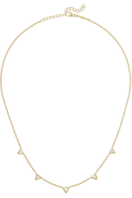 14-karat gold diamond necklace