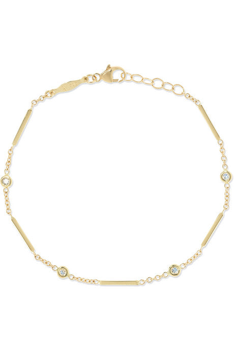 14-karat gold diamond bracelet