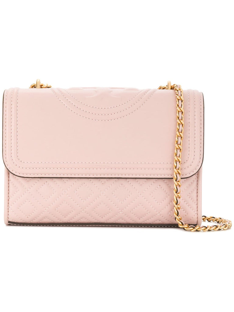 quilted foldover shoulder bag