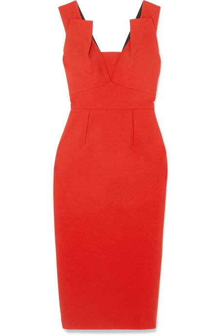 Coleby crepe midi dress