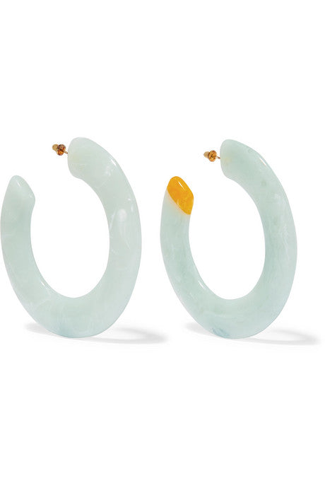 Kennedy acrylic hoop earrings