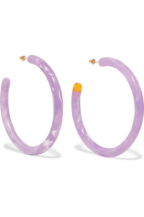 Geneva oversized acrylic hoop earrings