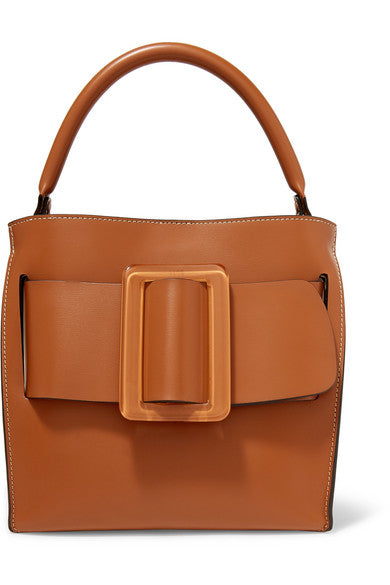 Devon 21 buckled leather tote