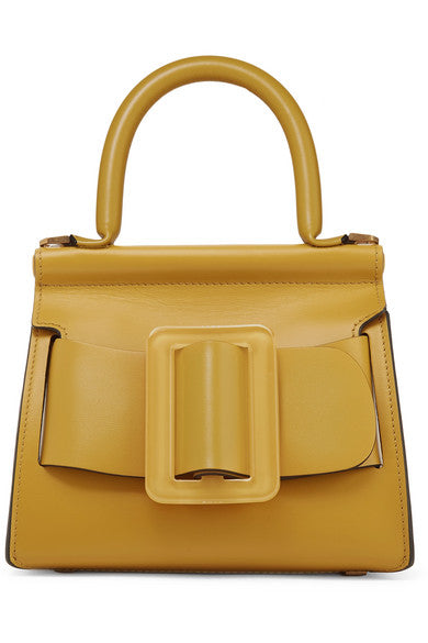 Karl 19 mini buckled leather tote