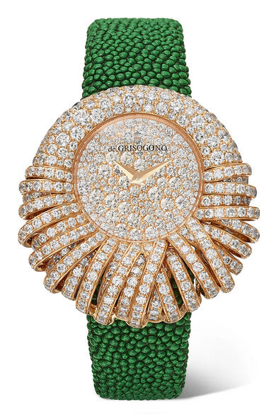 Allegra 25 S03 34mm 18-karat rose gold, stingray and diamond watch