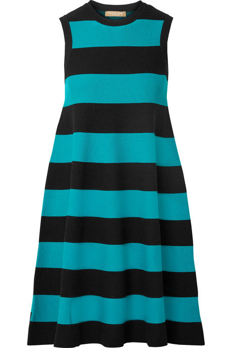 Striped knitted dress