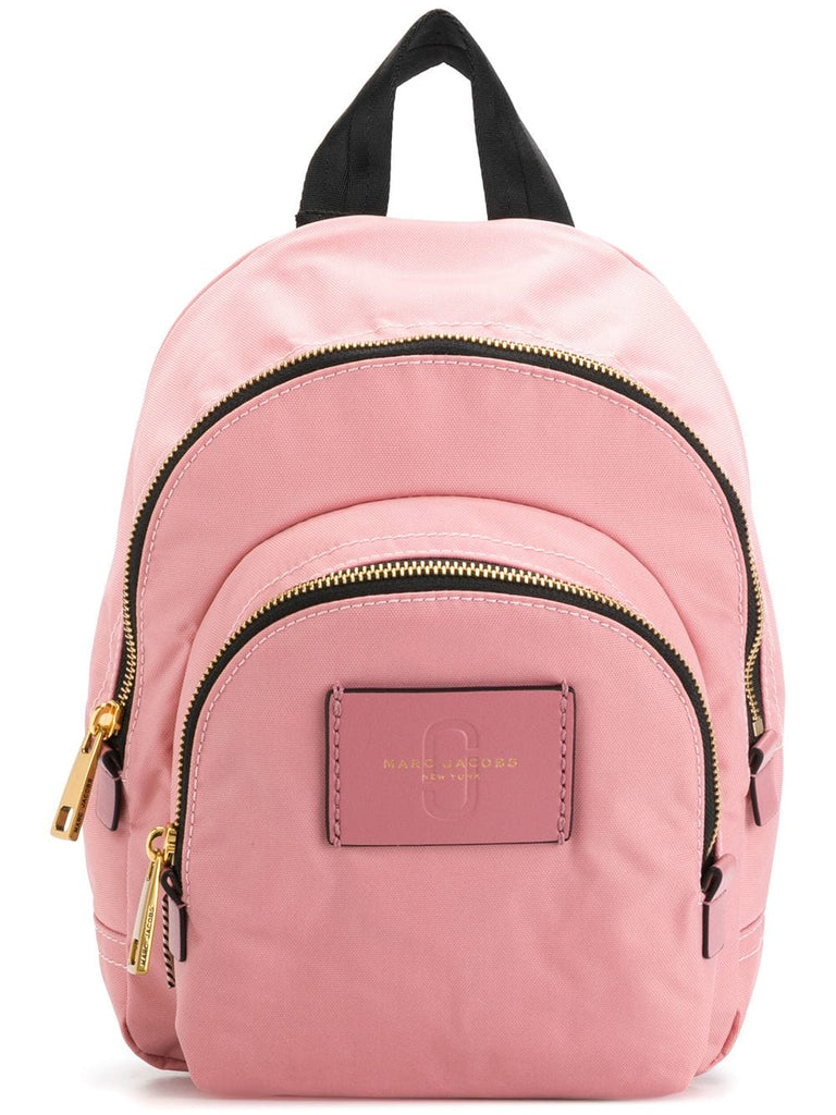 mini double zip backpack