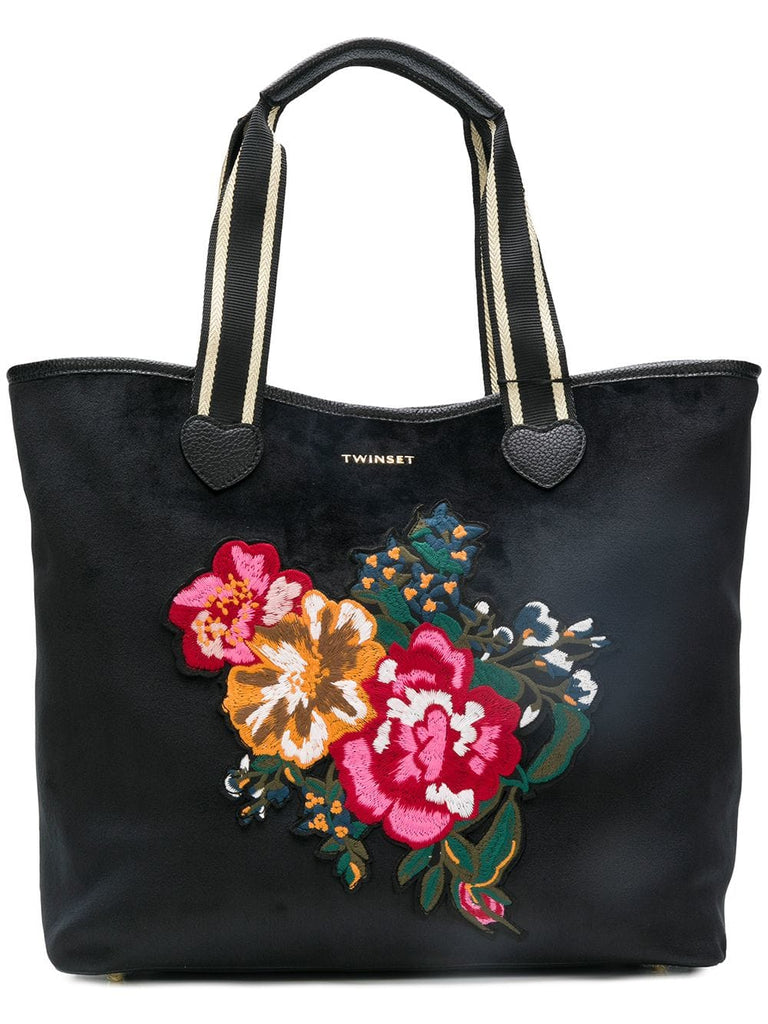 floral tote bag