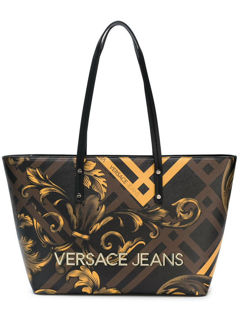 baroque print shopper tote