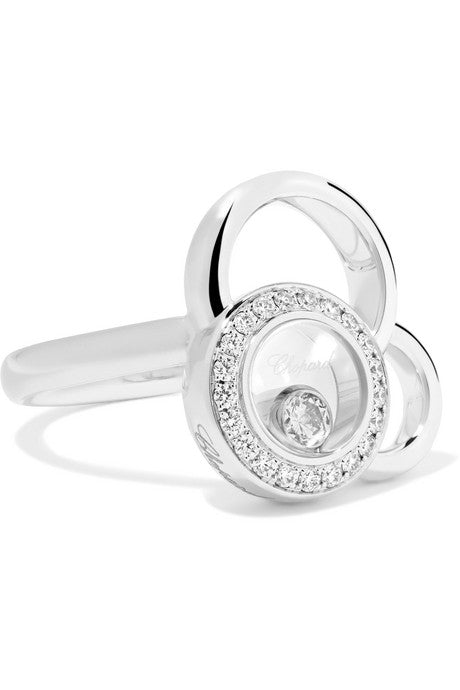 Happy Dreams 18-karat white gold diamond ring