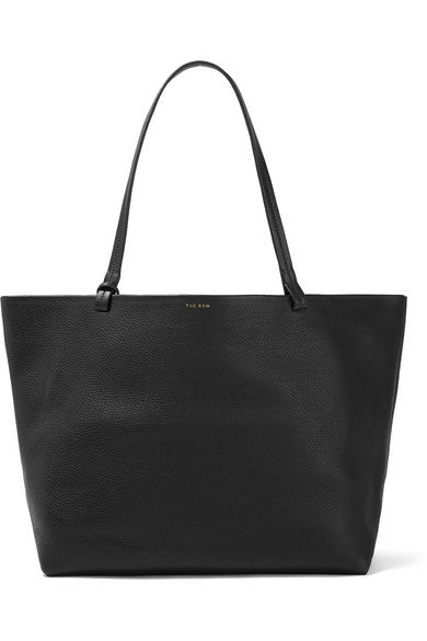 Park textured-leather tote