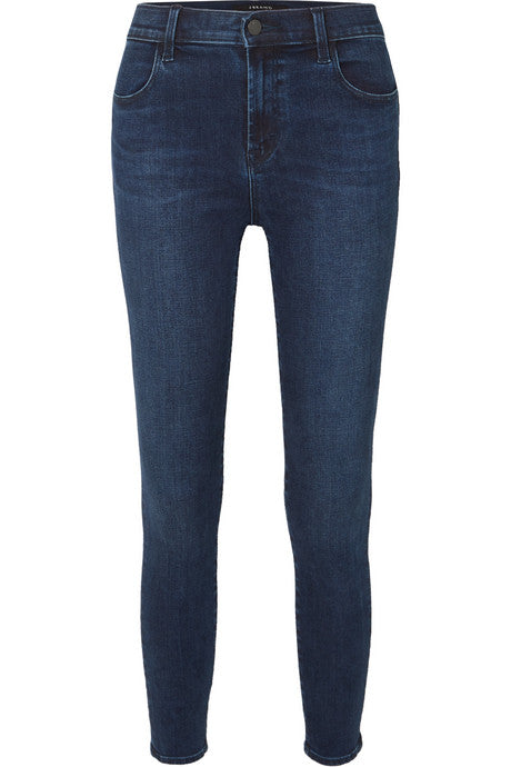 Alana cropped high-rise stretch skinny jeans