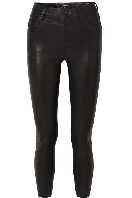 Alana cropped leather skinny pants