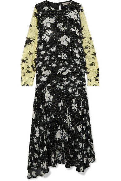 Marin floral-print georgette maxi dress