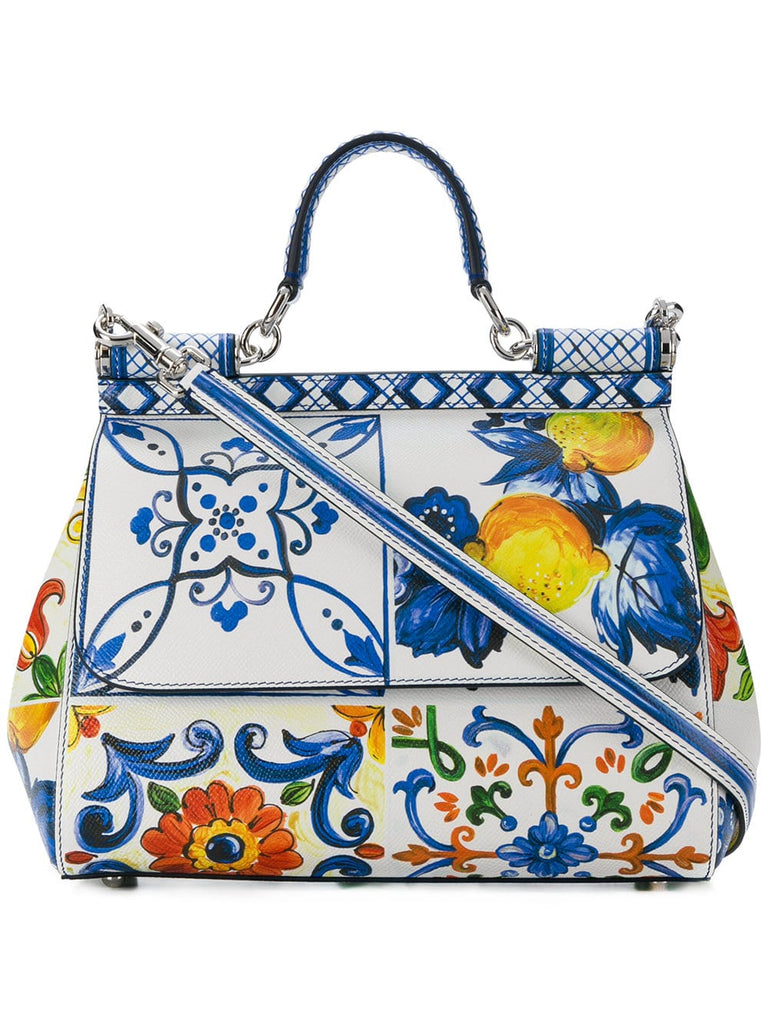 Sicilian tile shoulder bag