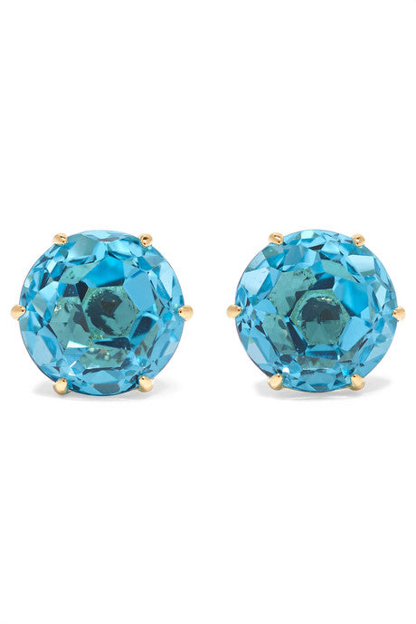 Rock Candy 18-karat gold topaz earrings