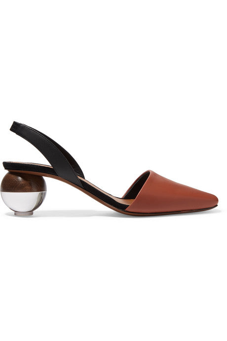 Lancastrela leather slingback pumps