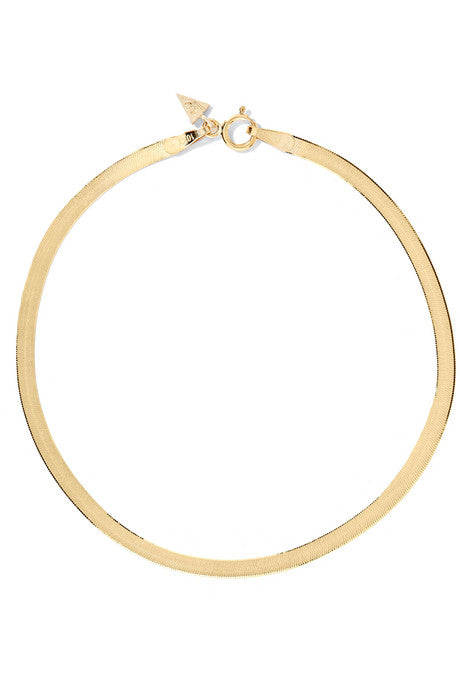 Herringbone 10-karat gold bracelet