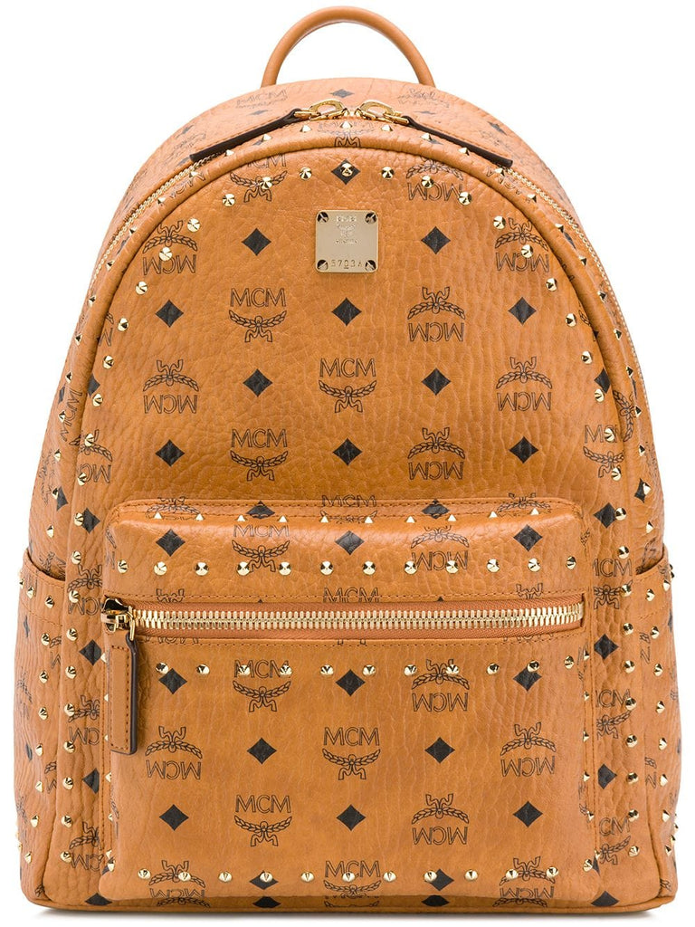 studded logo backpack