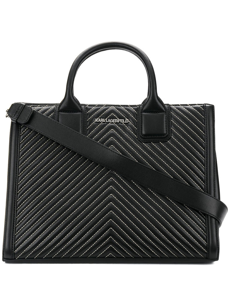 K/Klassik quilted tote bag