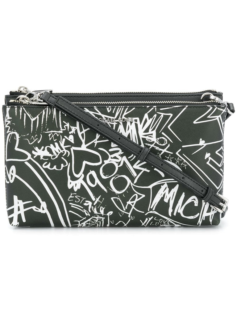 graffiti cross body bag