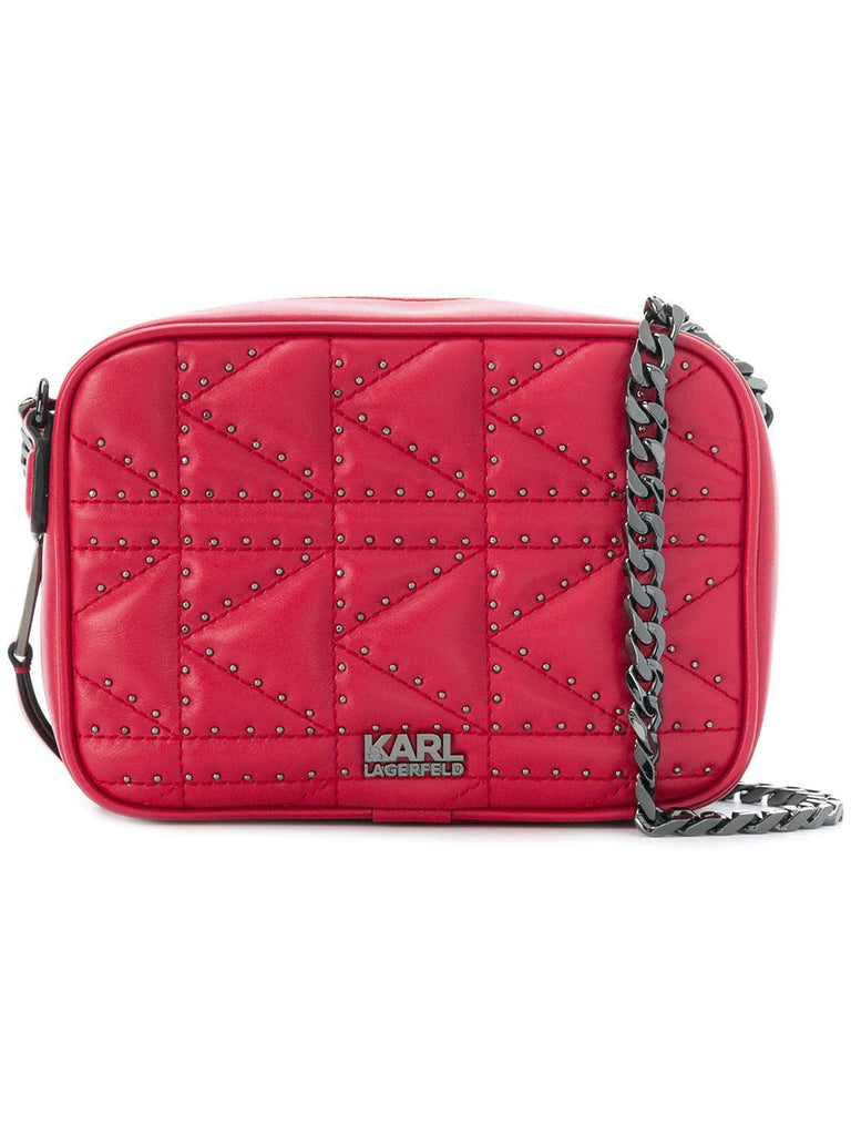 K/Klassik quilted stud camera bag