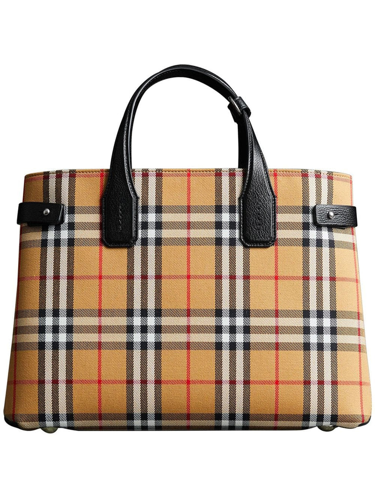 vintage check Banner bag