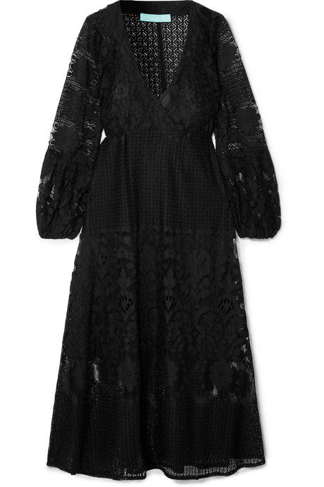 Melissa cotton-blend lace dress