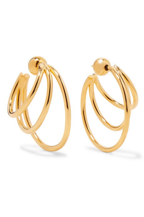 Gold vermeil hoop earrings