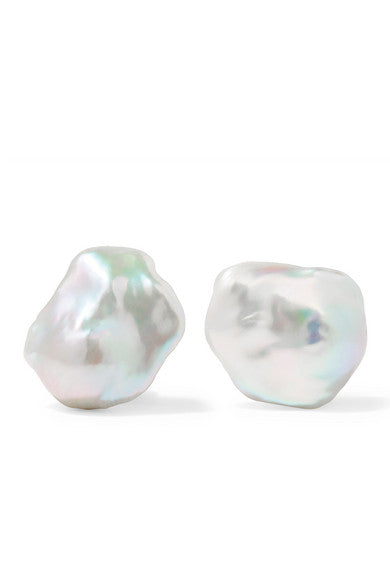 Pearl clip earrings