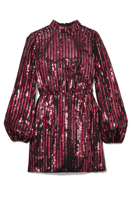 + Laura Jackson Samantha sequined crepe mini dress