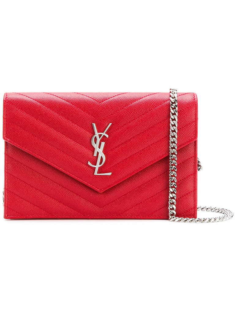 Monogram envelope chain wallet