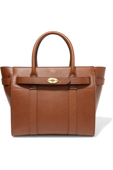 The Bayswater small textured-leather shoulder tote