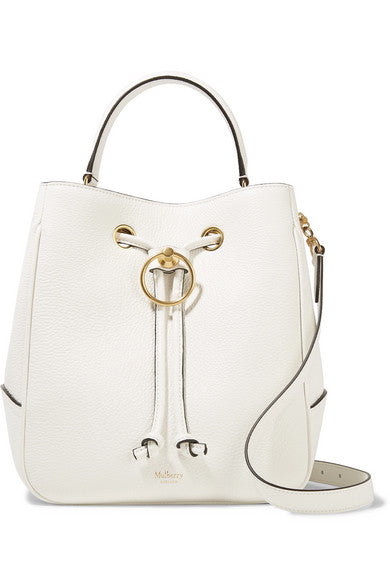 Hampstead textured-leather bucket bag