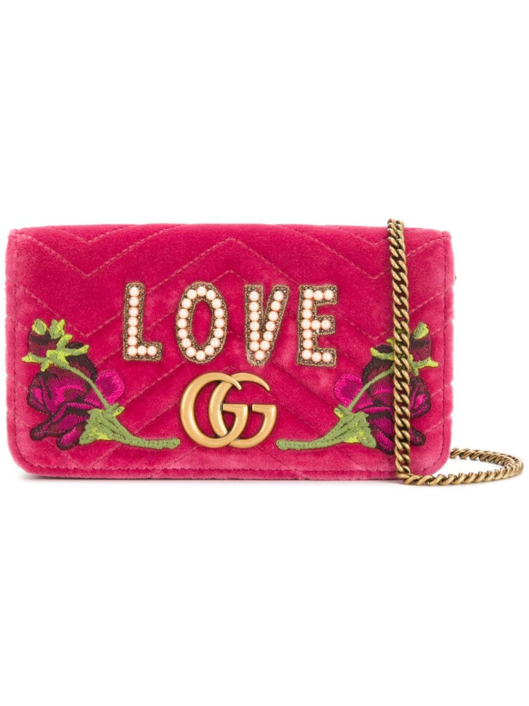 GG Marmont embroidered mini bag