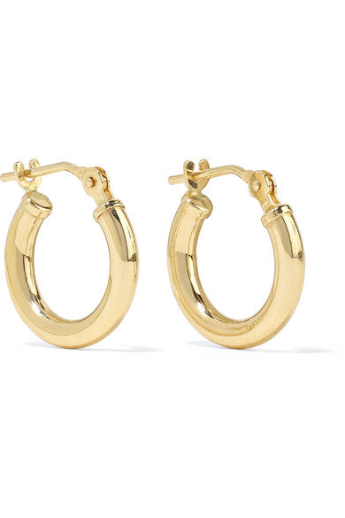 Baby Chubbie Huggies gold hoop earrings