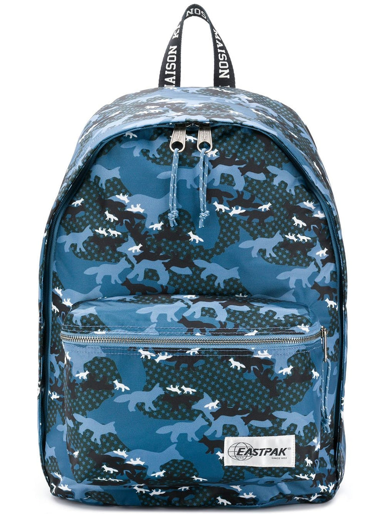 camouflage print backpack