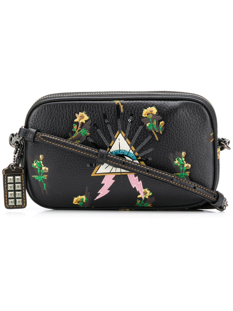 Eye patch crossbody bag