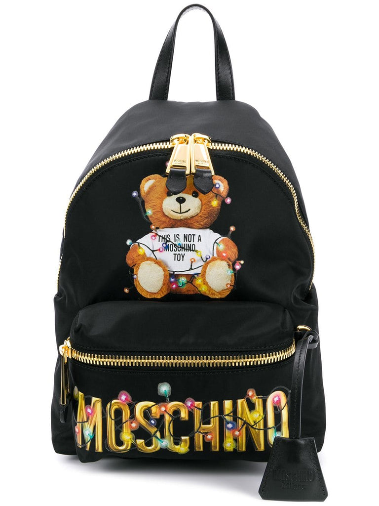 teddy bear print backpack