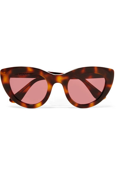 Tortoiseshell cat-eye acetate sunglasses