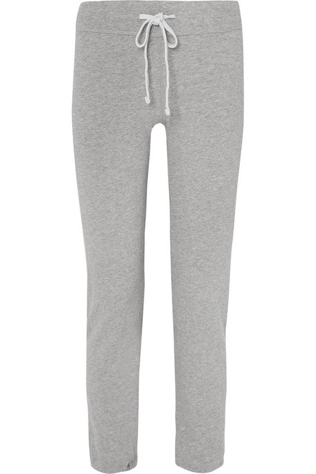 Cotton-jersey track pants