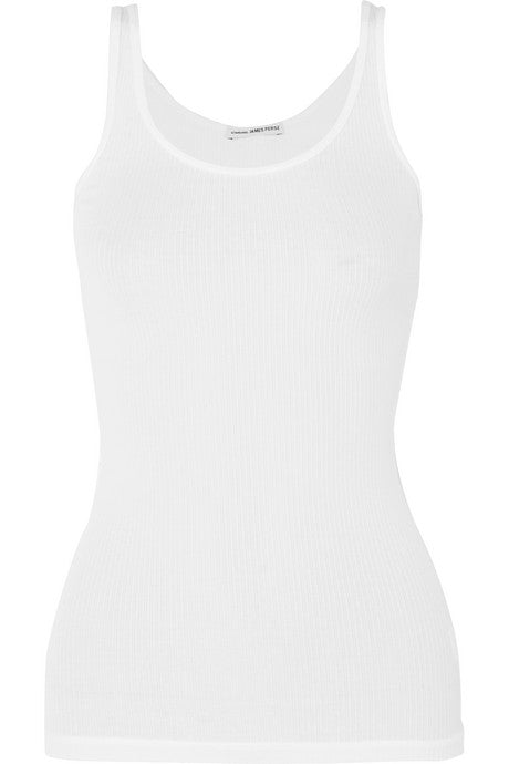 The Daily ribbed stretch-Supima cotton-jersey tank