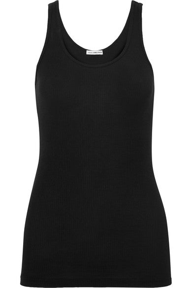 Ribbed stretch-Supima cotton-jersey tank