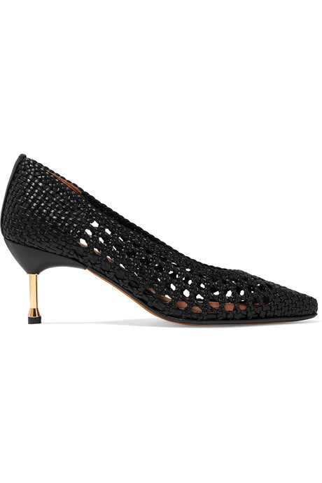 Murcia woven leather pumps