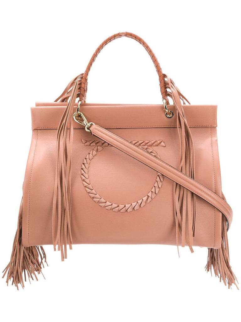 fringed tote