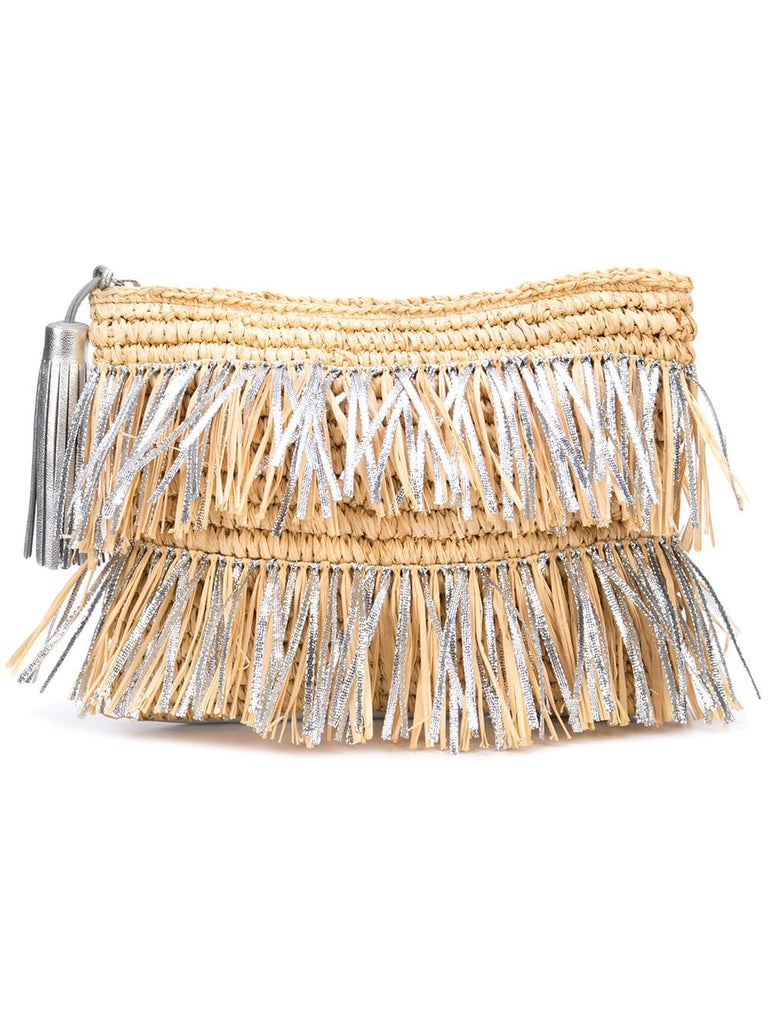 fringed clutch