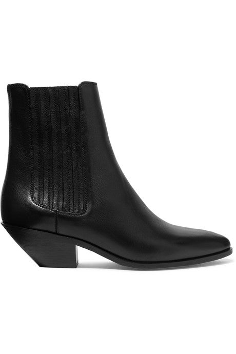 West leather ankle boots