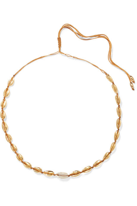 Small Puka gold-plated and shell necklace