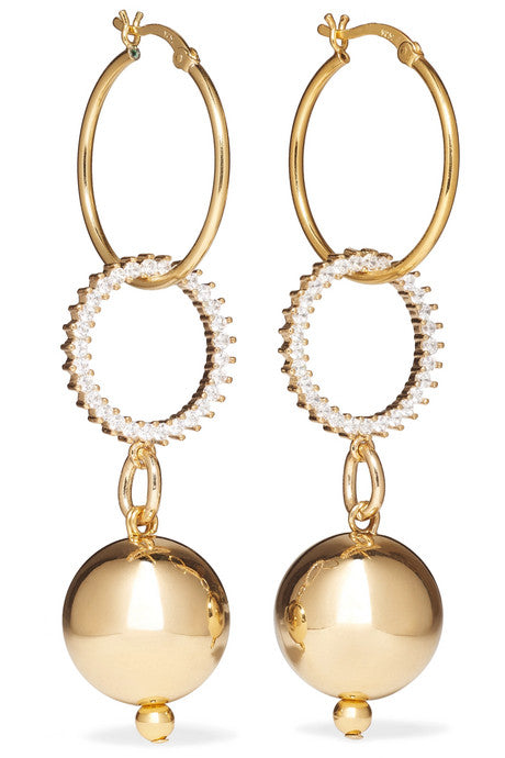 Continium gold-tone cubic zirconia earrings