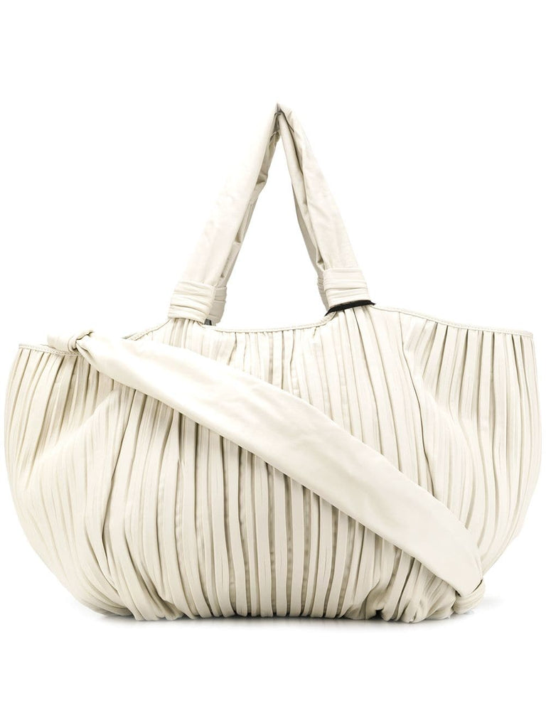 large pleated tote